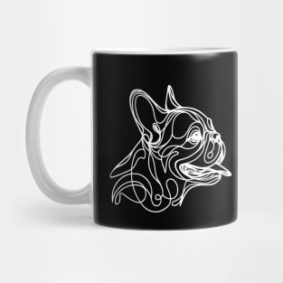 French bulldog monoline black, my best buddy, cute pet, Frenchie lovers or owners, dog lovers Mug